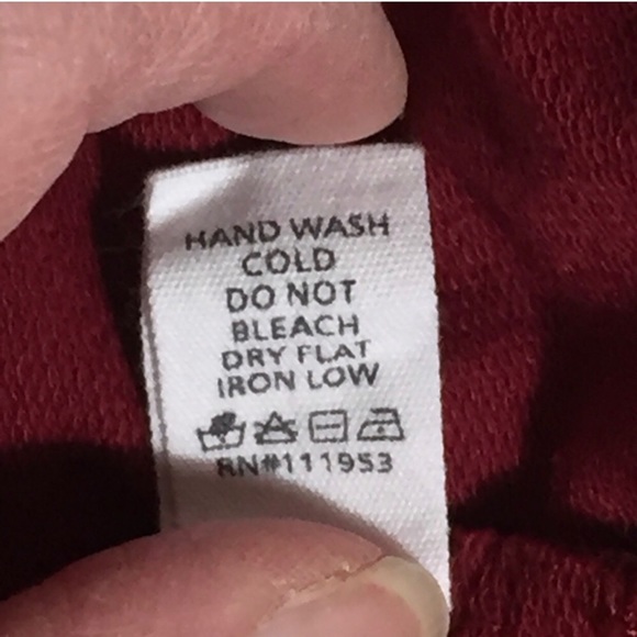 ACTIVE Red Long Sleeve Lace Top Size L - Picture 6 of 7